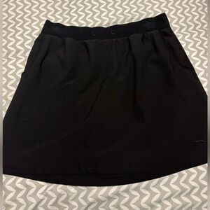 Black Womens Golf Skort